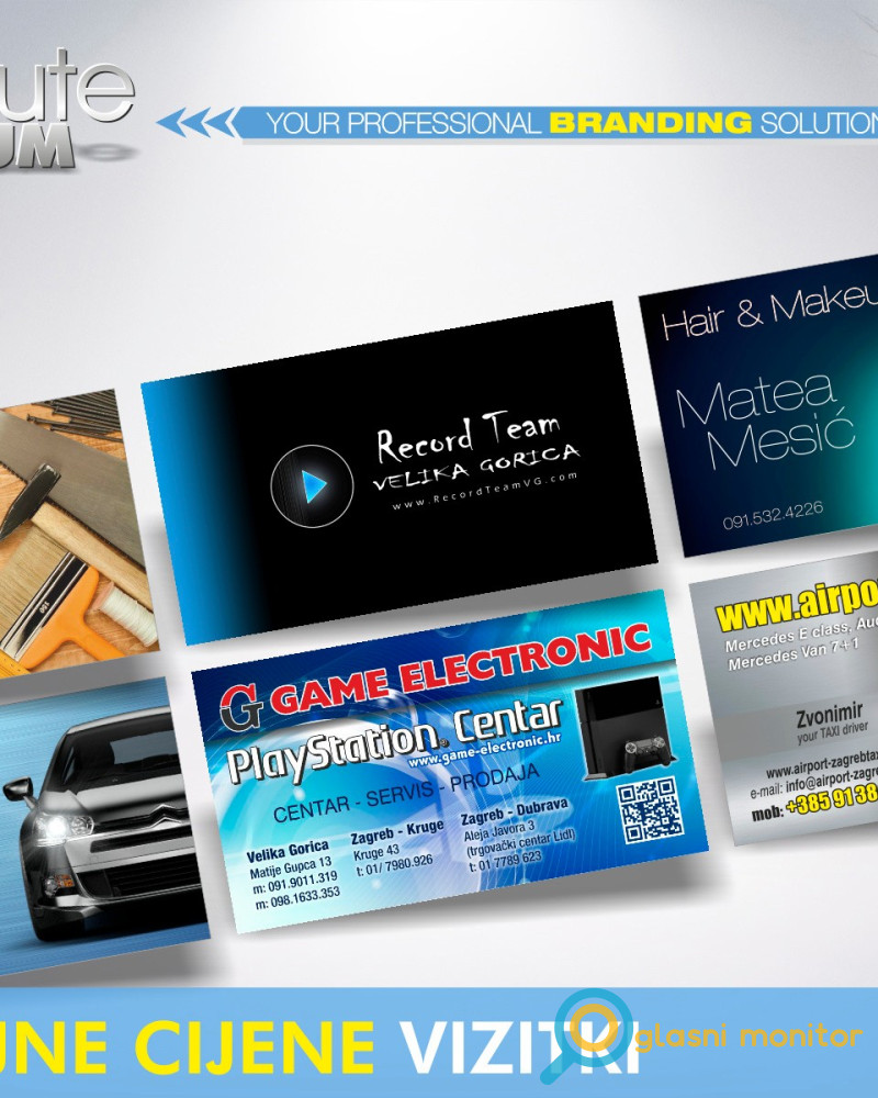 Vizitke | Posjetnice • cijena već od 25 kn/100 kom - AKCIJA
