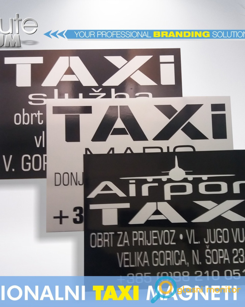Magnetne naljepnice za TAXI vozila - Magnetna folija