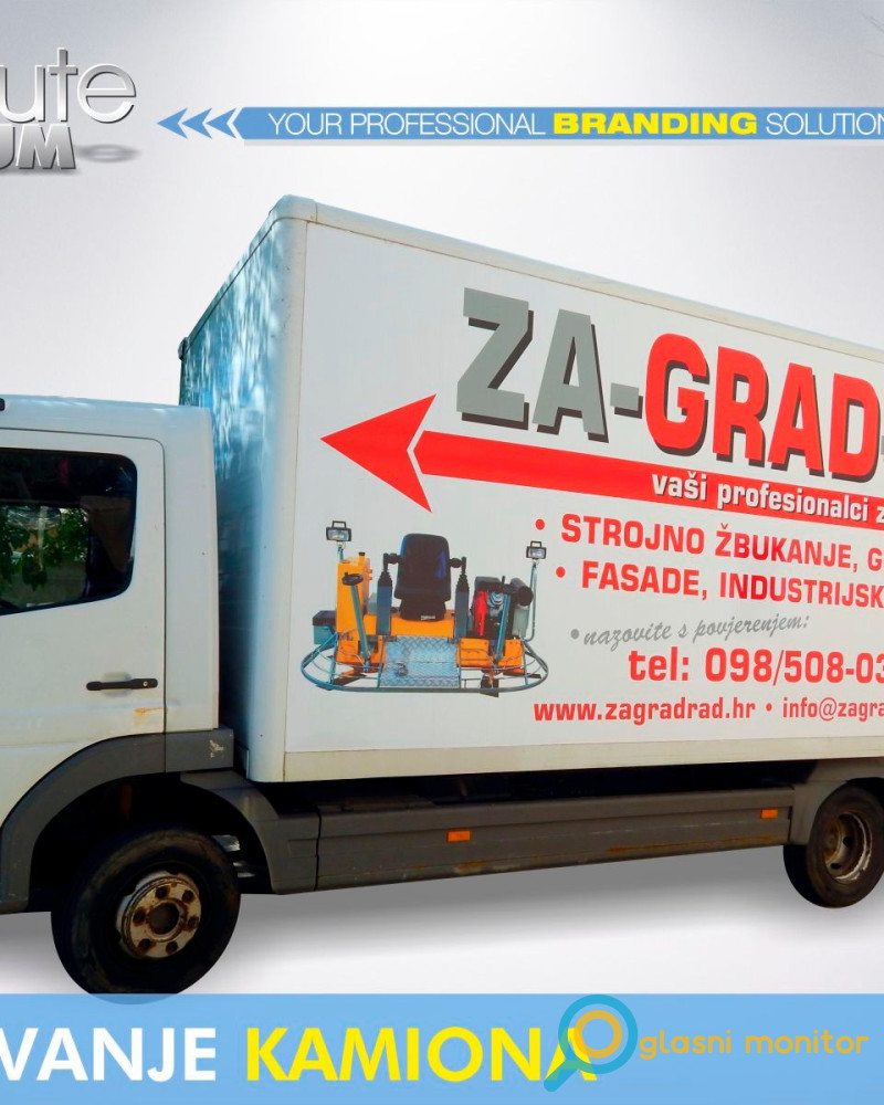 Oslikavanje kamiona - naljepnice za kamione - folija