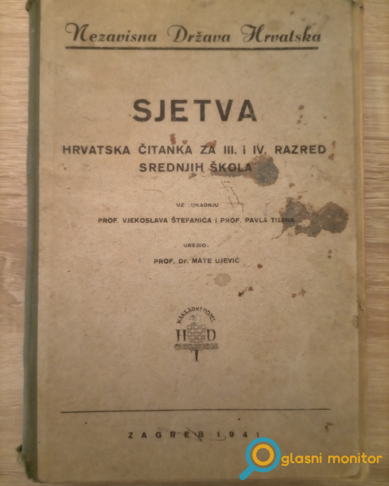 Sjetva, Hrvatska čitanka za 3 i 4 razrede srednjih škola