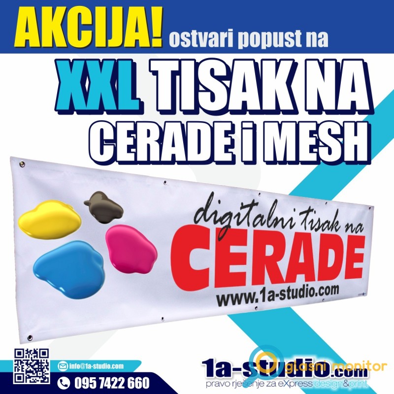 🏗️ Znate li da cerade i MESH platna na vašim ogradama, zidovima ili pročeljima mogu biti moćan promotivni alat koji ne prestaje raditi?